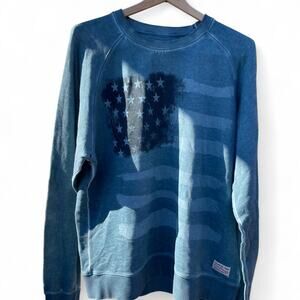 Y2k ed hardy blue and white crewneck Sweater